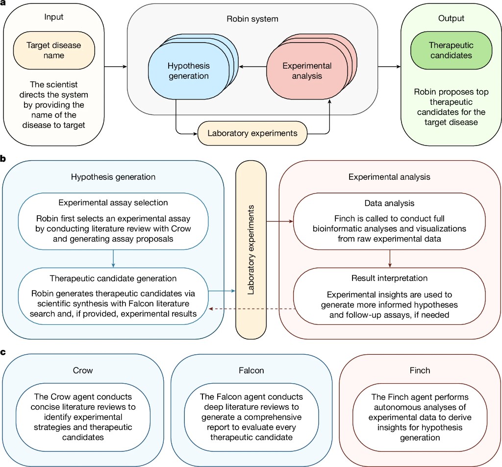 Architecture and workflow of the Robin system